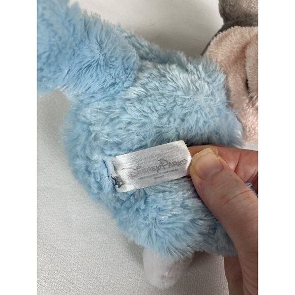 Disney Parks Baby Blue Mickey Mouse 9 in Rattle Plush Stuffed Lovie Long Pile - Picture 6 of 9